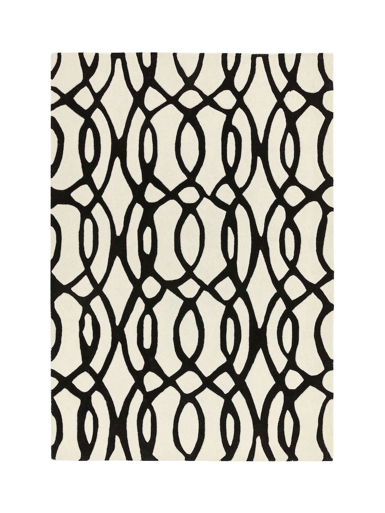 Asiatic Rugs White Matrix Geo Wool Rich Rug - Image 2 of 6