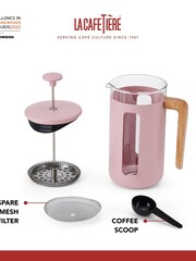 La Cafetiere Pink Pisa 8 Cup Cafetiere - Image 3 of 6