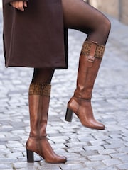 Lunar Brown Shayla Long Boots - Image 1 of 6
