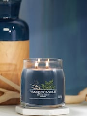 Yankee Candle Blue Signature Medium Jar Scented Candle Bayside Cedar - Image 1 of 3