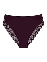 Triumph Red High Leg Amourette Knickers - Image 5 of 5