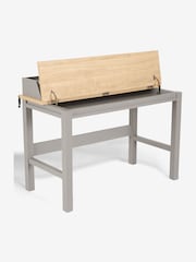 Dove Grey Malvern Oak Effect Storage Desk - Image 7 of 10
