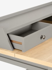 Dove Grey Malvern Oak Effect Storage Desk - Image 8 of 10
