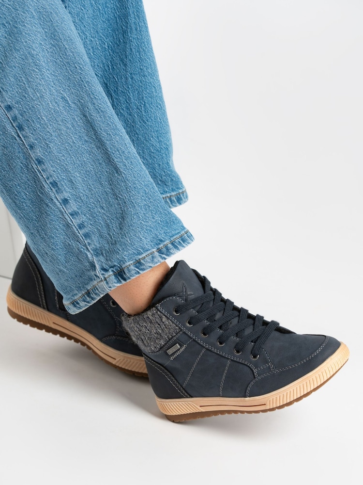 Lunar Blue Finley Navy W/Proof Ankle Boots - Image 1 of 9 Lunar Blue Finley Navy W/Proof Ankle Boots - Image 1 of 9
