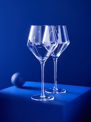 MADE.COM Clear Velma Crystal Tapered Wine Glasses - Image 1 of 3