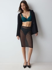 Triumph Teal Green Padded Amourette Sparkle Wired Bra - Image 1 of 5