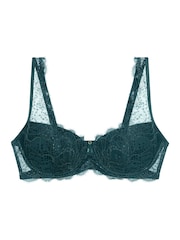 Triumph Teal Green Padded Amourette Sparkle Wired Bra - Image 5 of 5