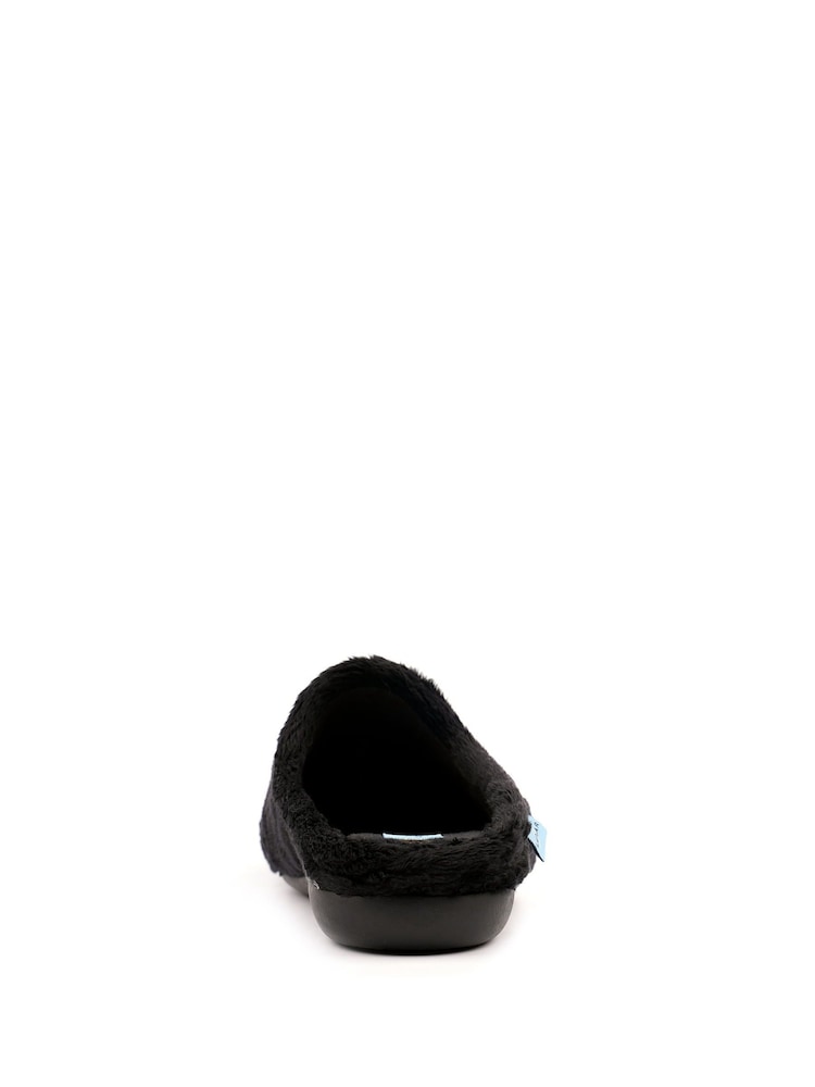 Lunar Black Buffy Mule Slippers - Image 5 of 5