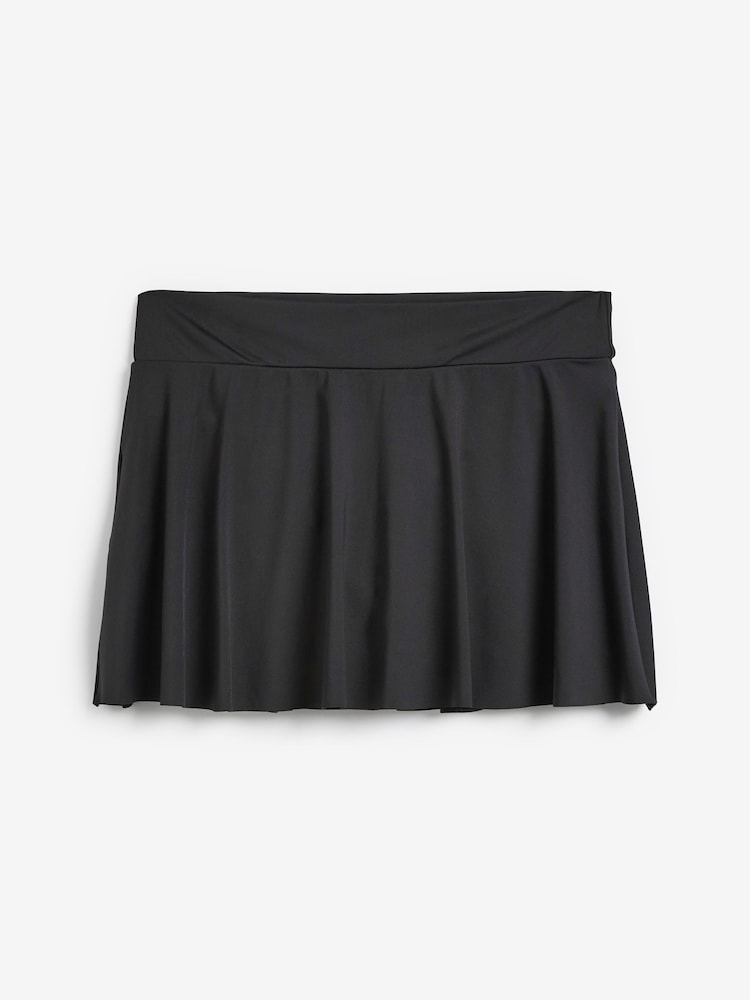 Black Swim Skirt Bikini Bottoms - Image 6 of 6
