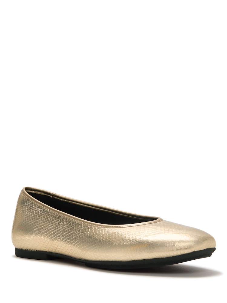 FitFlop Delicato Snake Metallic Ballerinas - صورة 2 من 4