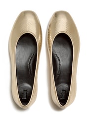 FitFlop Delicato Snake Metallic Ballerinas - صورة 3 من 4