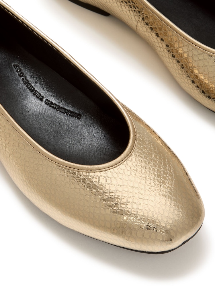 FitFlop Delicato Snake Metallic Ballerinas - صورة 4 من 4