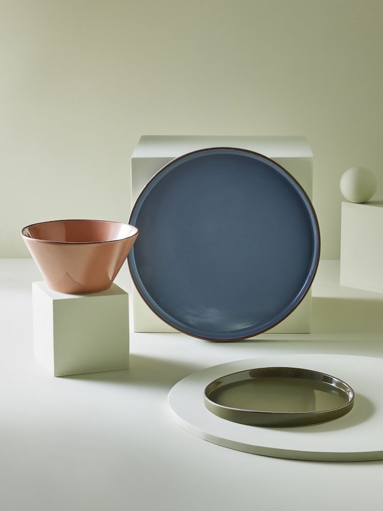 MADE.COM Mixed Colour Millo 12 Piece Dinner Set - Image 1 of 3 MADE.COM Mixed Colour Millo 12 Piece Dinner Set - Image 1 of 3