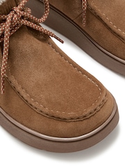 FitFlop Brown Gen-Ff Suede Shearling Lace Up Boots - Image 7 of 7