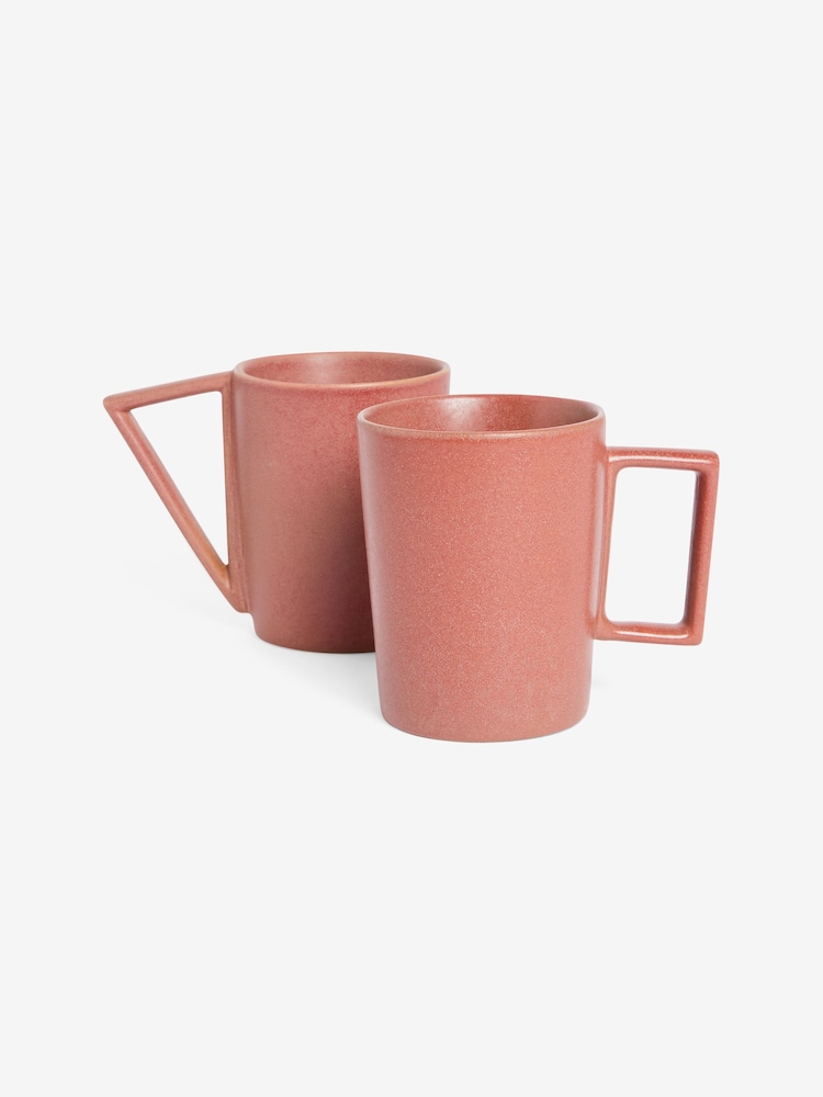 MADE.COM Set of 2 Terracotta Hazel Mugs - Image 3 of 3