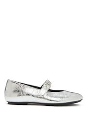 FitFlop Silver Delicato Metallic Mary Janes Shoes - Image 2 of 5