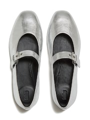 FitFlop Silver Delicato Metallic Mary Janes Shoes - Image 3 of 5