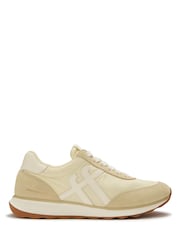 FitFlop Yellow X Pantone Retro-Q Ff Suede Trainers - Image 1 of 5