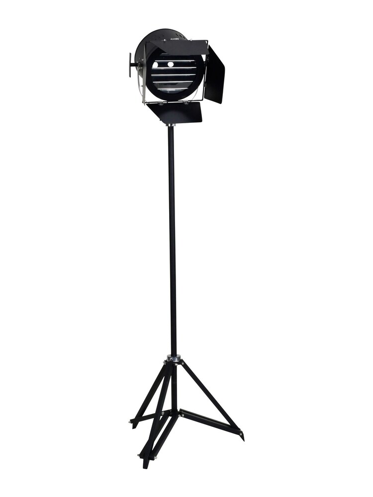 Libra Interiors Black Clarky Spotlight Tripod Floor Lamp - Image 2 of 3