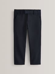 Navy Plus Waist School Formal Slim Trousers (3-17yrs) - Image 1 of 7