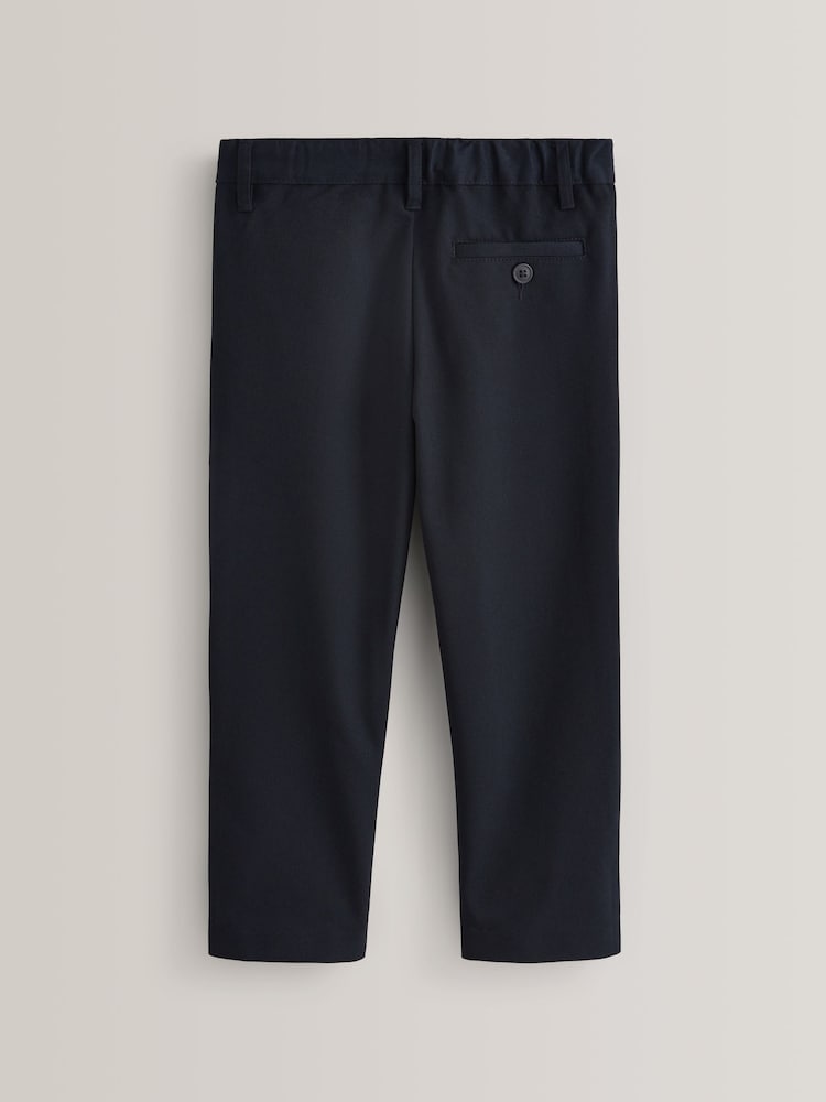 Navy Plus Waist School Formal Slim Trousers (3-17yrs) - Image 2 of 7
