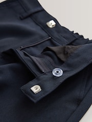 Navy Plus Waist School Formal Slim Trousers (3-17yrs) - Image 3 of 7