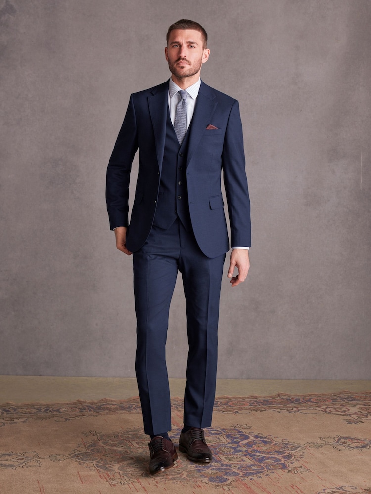 bleu vif - Signature Gilet de costume Tollegno - Image 2 of 8
