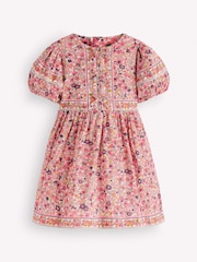 Boden Pink Bow Front Woven Dress - Image 1 of 3