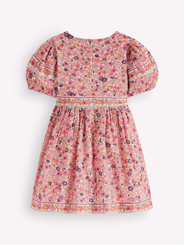 Boden Pink Bow Front Woven Dress - Image 2 of 3