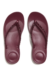 FitFlop Iqushion Multi-Crystal Ergonomic Sandals - תמונה 3 מתוך 5