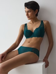 Triumph Teal Green Hipster Amourette Sparkle Knickers - Image 3 of 5