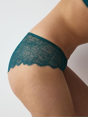 Triumph Teal Green Hipster Amourette Sparkle Knickers - Image 4 of 5