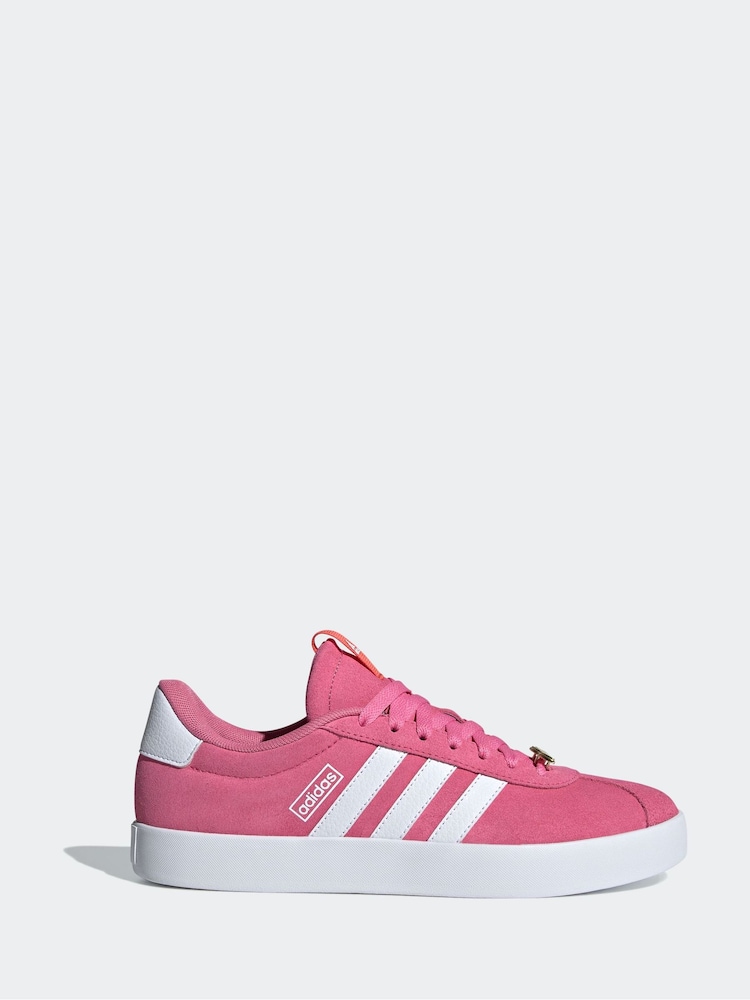 adidas Bright Pink VL Court 3.0 Trainers - Image 1 of 8