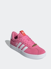 adidas Bright Pink VL Court 3.0 Trainers - Image 3 of 8