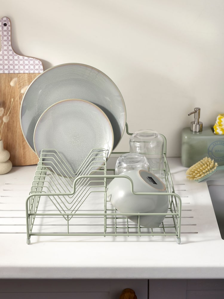 Sage Green Dish Drainer - Image 2 of 5 Sage Green Dish Drainer - Image 2 of 5