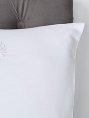 Appletree White Embroidered Trees 100% Cotton Duvet Cover Set - Image 4 of 4