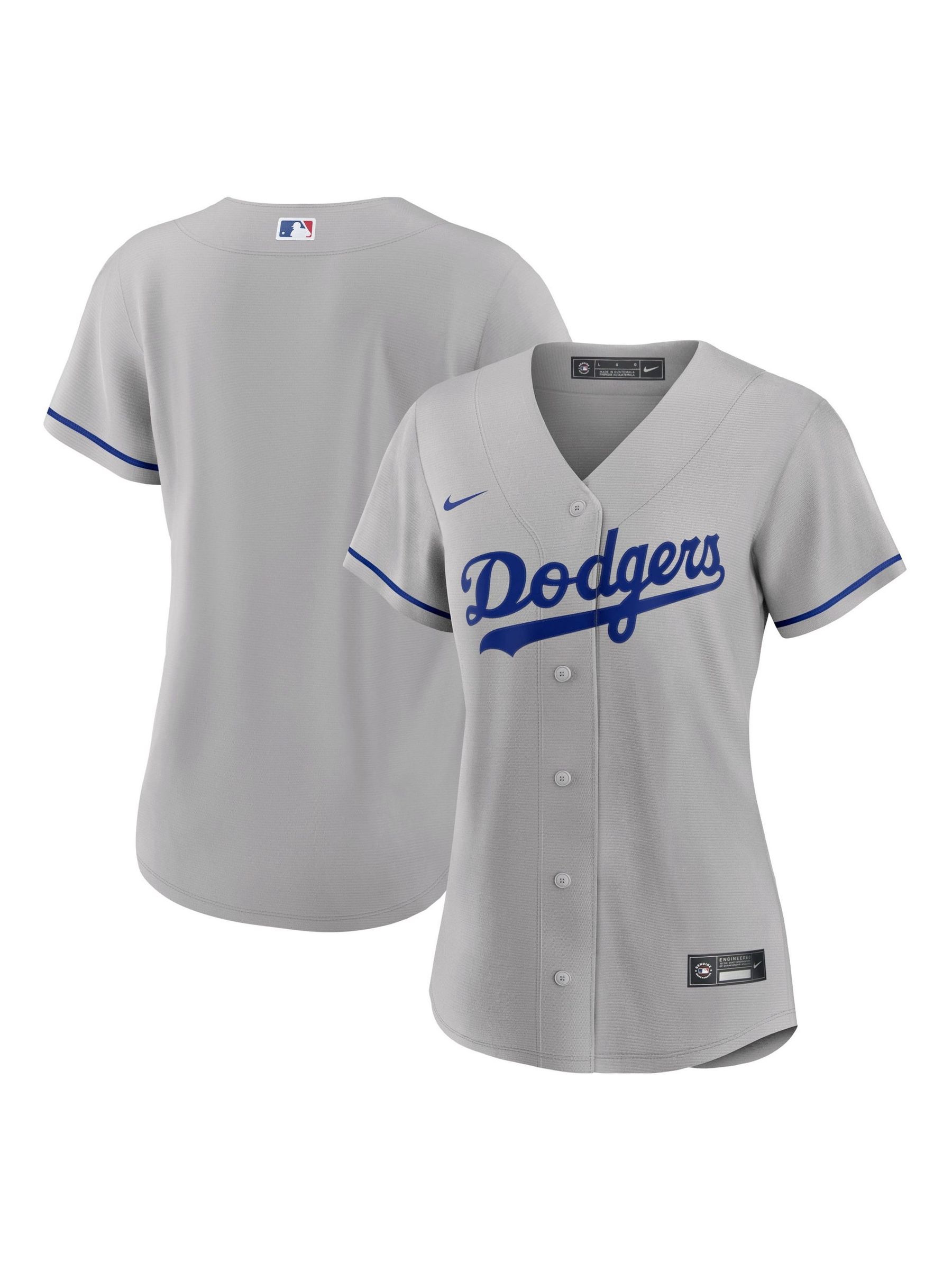 Womens grey dodger jersey best sale