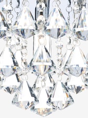 Dar Lighting Silver Fringe 4 Light Bathroom Flush Fitting Ceiling Light - Image 4 of 4