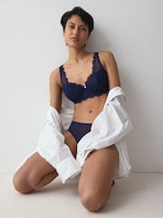 Triumph Admiral Blue Padded Amourette Sparkle Wired Bra - Image 3 of 5