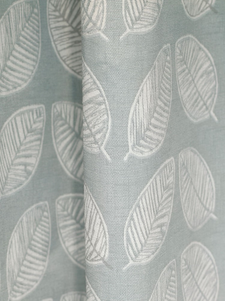 Cortinas Fusion Delft Leaf Print Ilhós 100% Algodão - Imagem 2 de 3