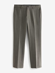 Neutral Regular Fit Textured Smart Trousers - Image 5 of 8