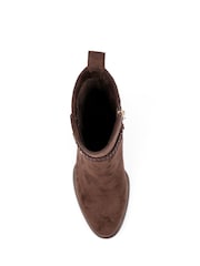 Lunar Brown Zula Brown Ankle Boots - Image 8 of 9