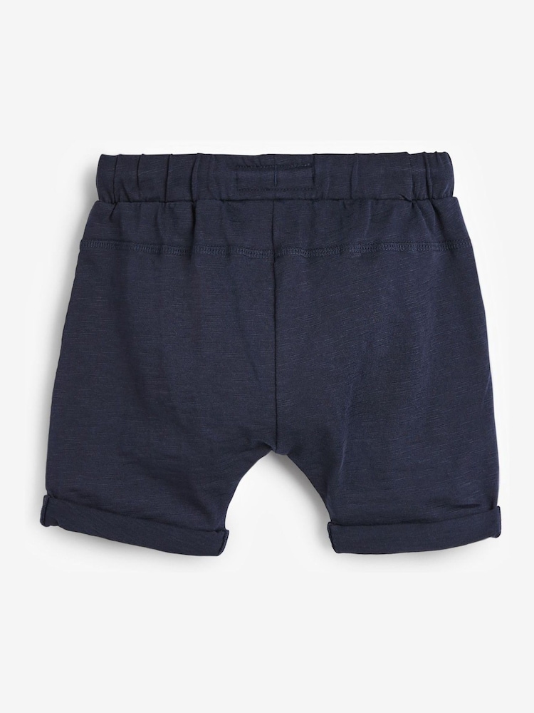 Navy/Grey/Black Lightweight Jersey Shorts 3 Pack (3mths-7yrs) - Image 3 of 5