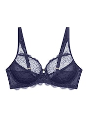 Triumph Admiral Blue Non Padded Amourette Sparkle Wired Bra - Image 5 of 5