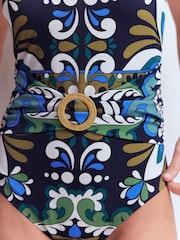 Boden Blue Sorrento Hoop Sash Swimsuit - Image 2 of 7