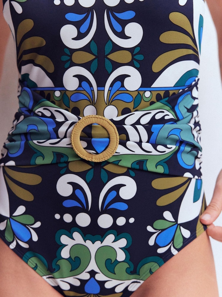 Boden Blue Sorrento Hoop Sash Swimsuit - Image 2 of 7
