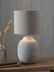 Grey Fairford Small Table Lamp - Image 1 of 6