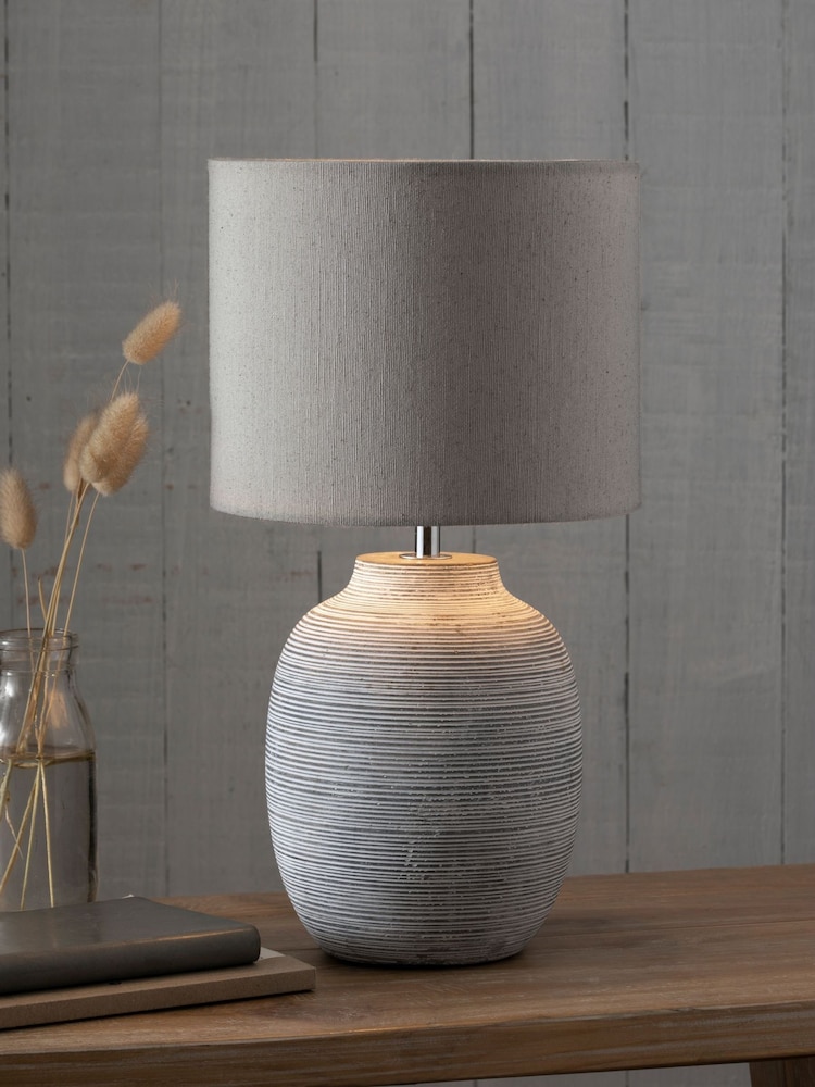 Grey Fairford Small Table Lamp - Image 1 of 6