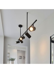 Gallery Home Black Erie 5 Bulb Ceiling Light - Image 1 of 3