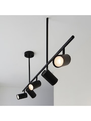 Gallery Home Black Erie 5 Bulb Ceiling Light - Image 2 of 3